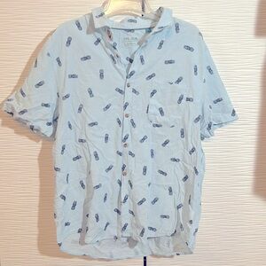 Men’s cotton/linen blend summer shirt, Sz XL (fits like L)